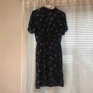 Cute navy and floral date dress